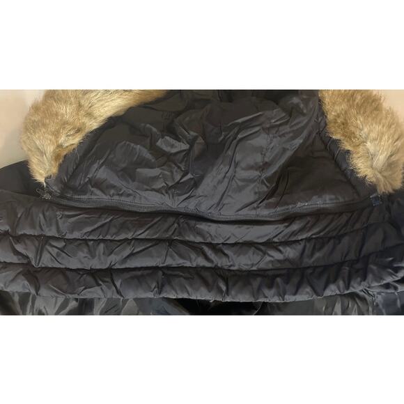 Michael Kors MK Winter Coat Faux Fur Trim Removable Hood Puffer Down Jacket - L - Picture 16 of 16